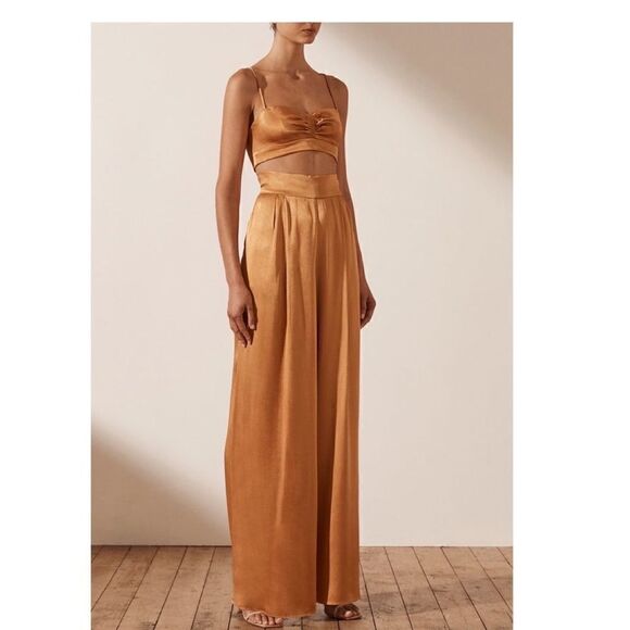 ALMA TUXEDO TROUSER - TURMERIC - Picture 3 of 9